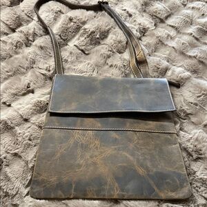 Stylish Brown Leather Crossbody Bag